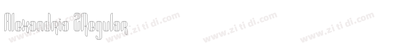 Alexandria 2Regular字体转换